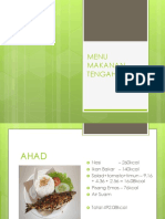 Menu Makanan Tengahari