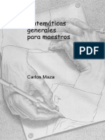 Matemáticas Generales para Maestros (Carlos Maza Gómez)