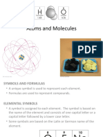 Atoms and Molecules