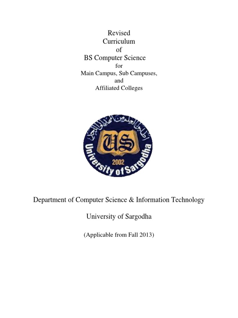 BSCS Final2 | PDF | Computer Science | Curriculum