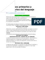 Trastornos del lenguaje: primarios y secundarios