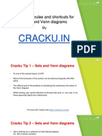 Sets and Venn Diagrams Formulas Cat PDF