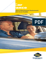 Rac Car Insurance: Combined Product Disclosure Statement and Financial Services Guide