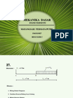 Mekanika Teknik - Tumpuan - Struktur Statis Tertentu - Soal Dan Pembahasan - Unimed'17