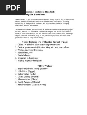 early civilization flip book