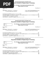 Unit Test Paper of Digital Electronics