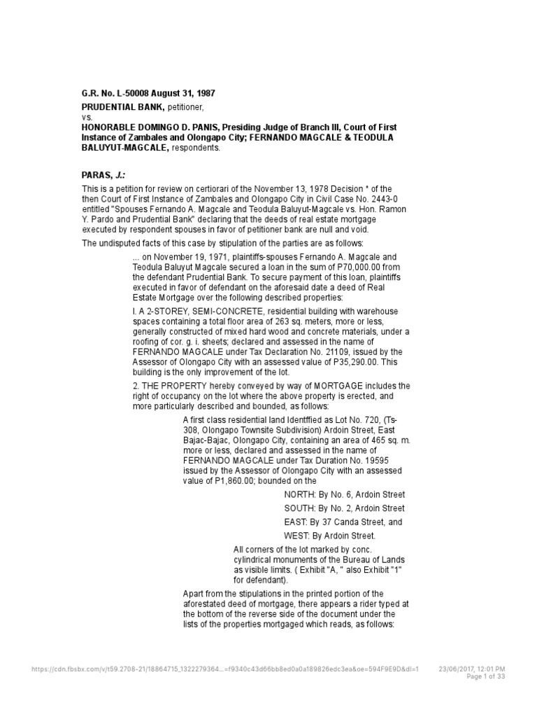 Article 415 PDF Mortgage Law Garnishment