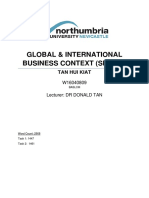 Global & International Business Context (Sm0269) : Tan Hui Kiat