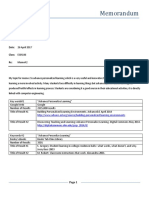 Memorandum: Design4Practice (D4P) Program