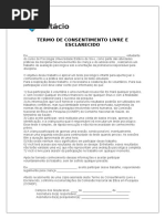 Termo de Consentimento Livre e Esclarecido