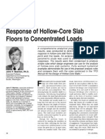 Response of Hollow-Core Slab Floors To Concentrated Loads