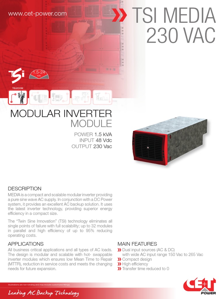 CET Power - MEDIA 230vac Datasheet - V1.2 | PDF | Power Inverter ...