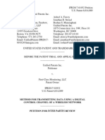 Unified Patents Inc. v. First Class Monitoring, LLC, IPR2017-01932, (PTAB Aug. 14, 2017). 