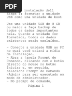 CD Instalação Dell - Bloco de Notas