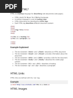 What Is HTML?: Example Explained