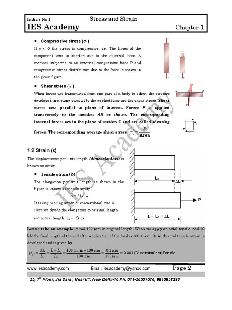 Understanding Stress and Strain Concepts | PDF