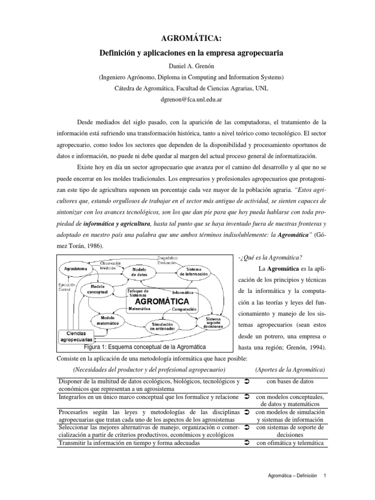Agromatica Definicion PDF | PDF | Toma de decisiones | Agricultura