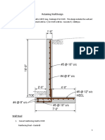 Retaining Wall Design PDF