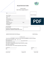 Registration Form: Basic Chinese Language Program-IV