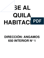 Se Alquila Habitación Informe