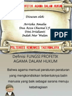 Fungsi Profetik Agama Dalam Hukum