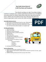 Bus Rules and Procedures