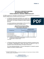 Resultados de la Encuesta Nacional de Ocupación y Empleo