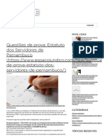 Questões de Prova_ Estatuto Dos Servidores de Pernambuco _ Blog Do Concurso TJPE