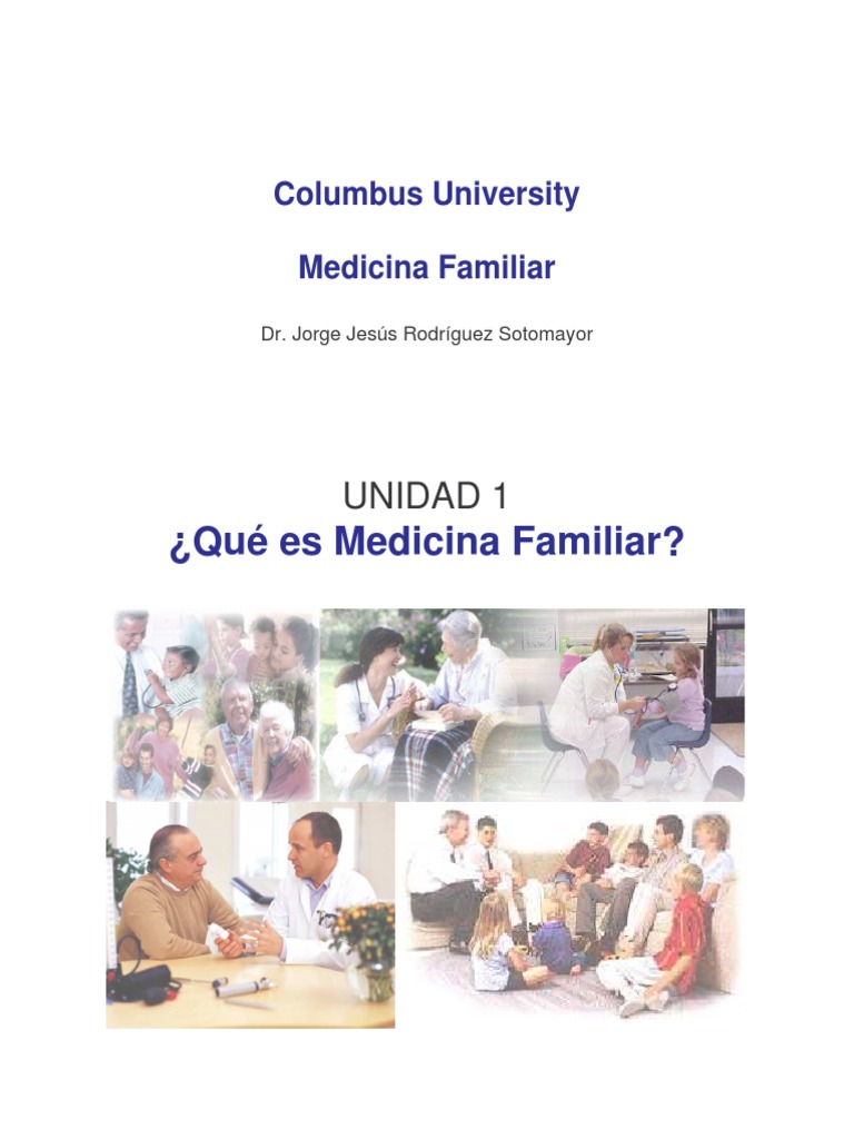 Que Es Medicina Familiar PDF Medicina Familiar Medicina