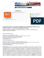 Potencial Solar en Fachadas Integrando La Densidad Urbana