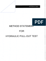 MS For Hydraulic Pull Out Test - HILTI