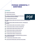 Normatividad Ambiental y Sanitaria