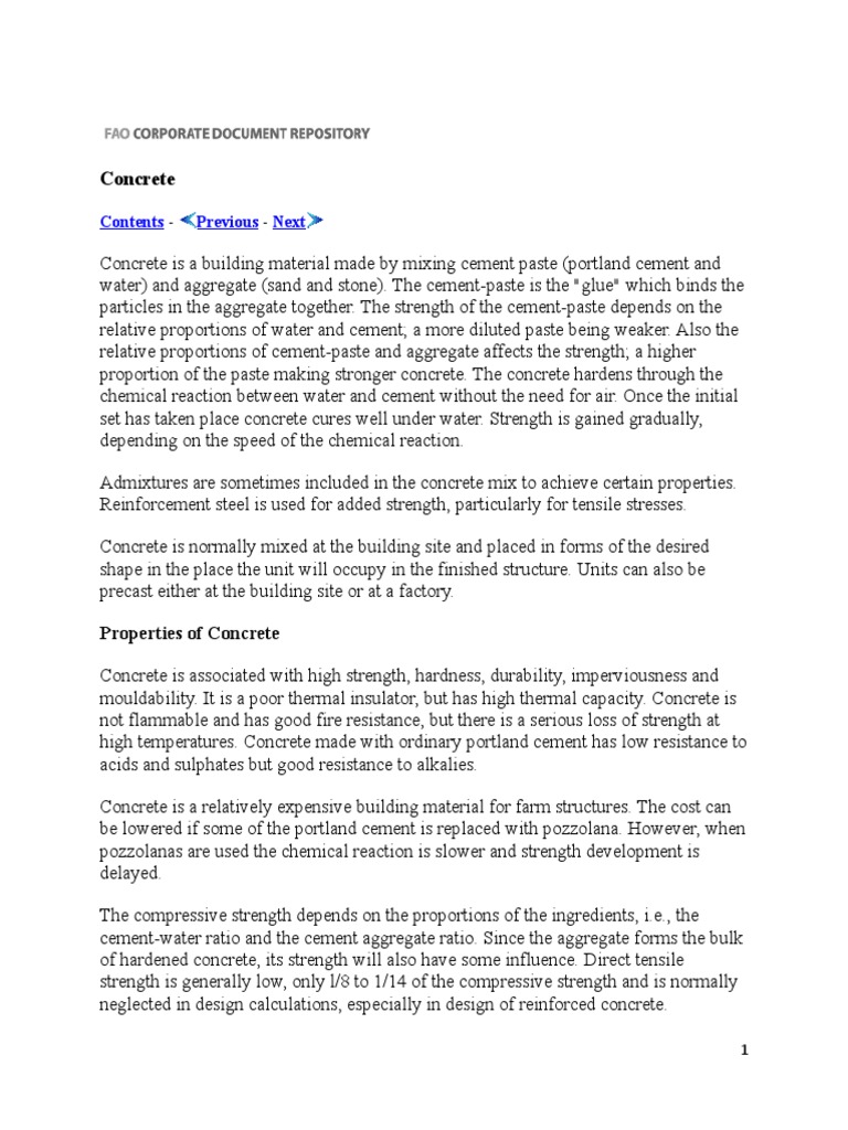 Concrete Mix Design Pdf Concrete Density