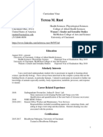 Teresa M Rust Curriculum Vitae