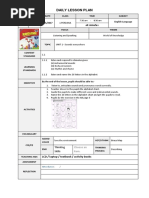 Daily Lesson Plan: LCD / Laptop / Textbook / Activity Books