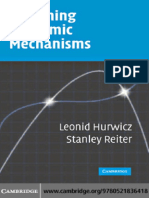 Leonid Hurwicz, Stanley Reiter Designing Economic Mechanisms