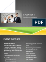 Chapter 5 Event Business and Supplier