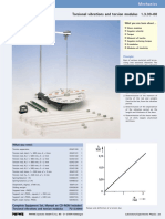 Torsional Vibrations and Torsion Modulus