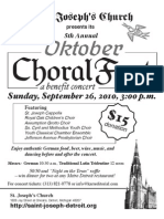 2010 Choral Fest Flyer