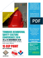 Towards Behavioral Safety Culture Conference 2014: 15 Cep Point