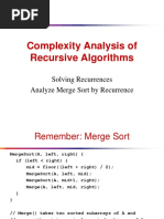 Lecture 3 Complexity Analysis Reccurance