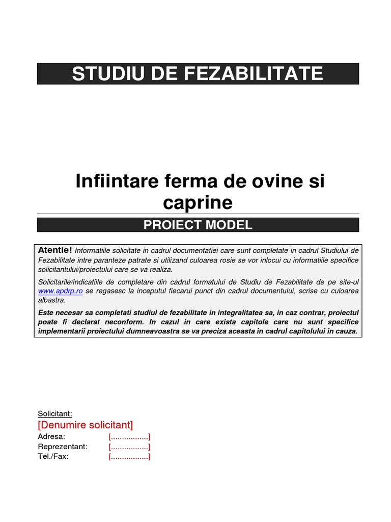Infiintare Ferma de Ovine Si Caprine | PDF