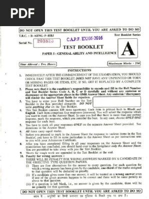 General Ability And Intelligence Pdf