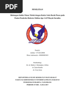 Download Penelitian - Hubungan IMT Dengan Kadar Gula Darah Puasa Pada Pasien DM Tipe 2 - Revisi by Adeline Dlin SN356337327 doc pdf