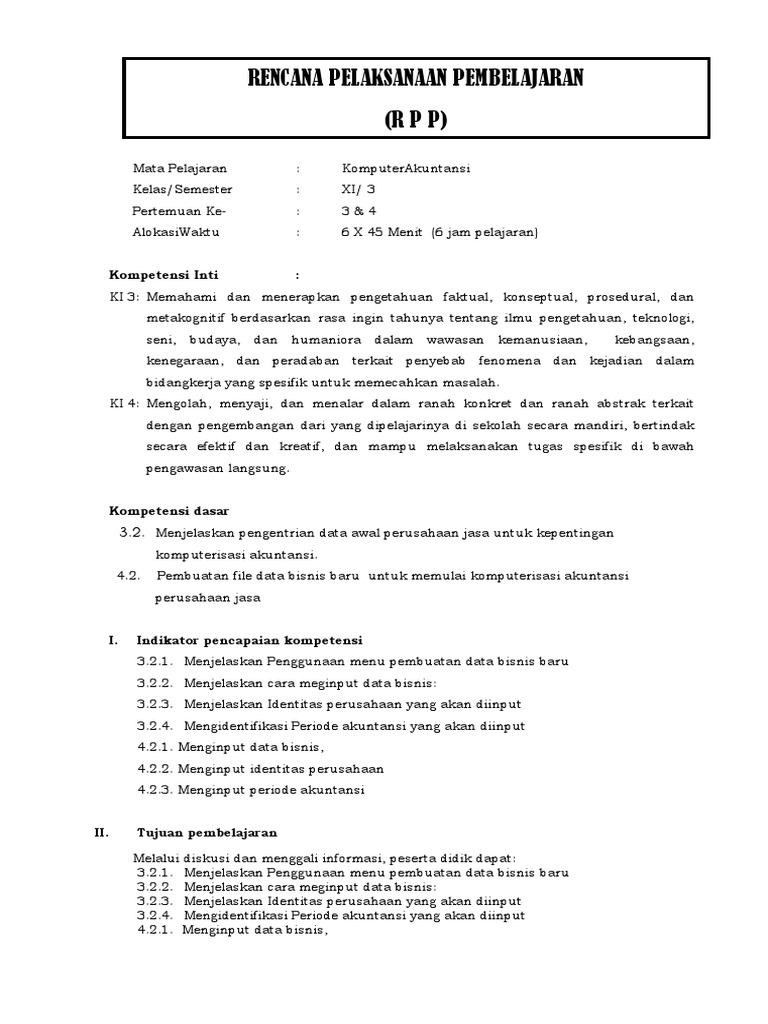 R P P Komputer Akuntansi