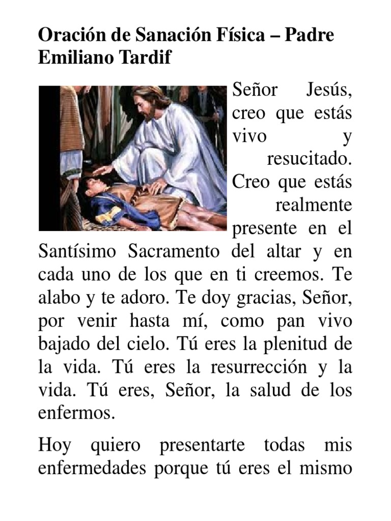 Oraciones de Sanación y Fe | PDF | Oración | María, madre de Jesús