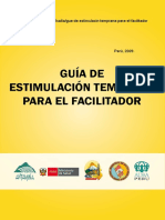 La Guía de Estimulación Temprana Para El Facilitador - Perú 2009
