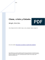 Wright, Erik Olin (1983) - Clase, Crisis y Estado PDF