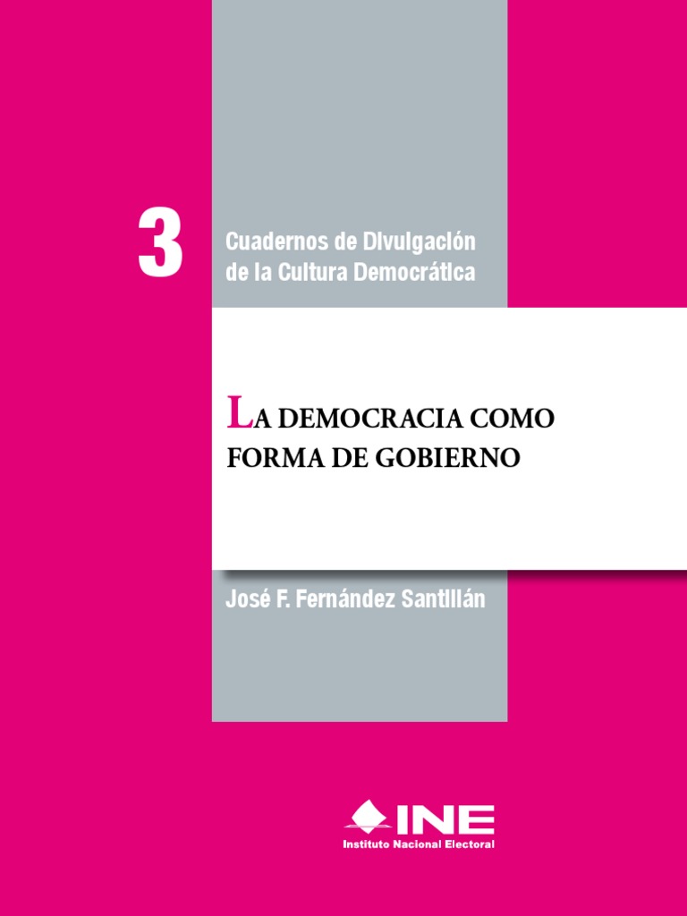 03 La Democracia Como Forma De Gobierno Pdf Republica Democracia