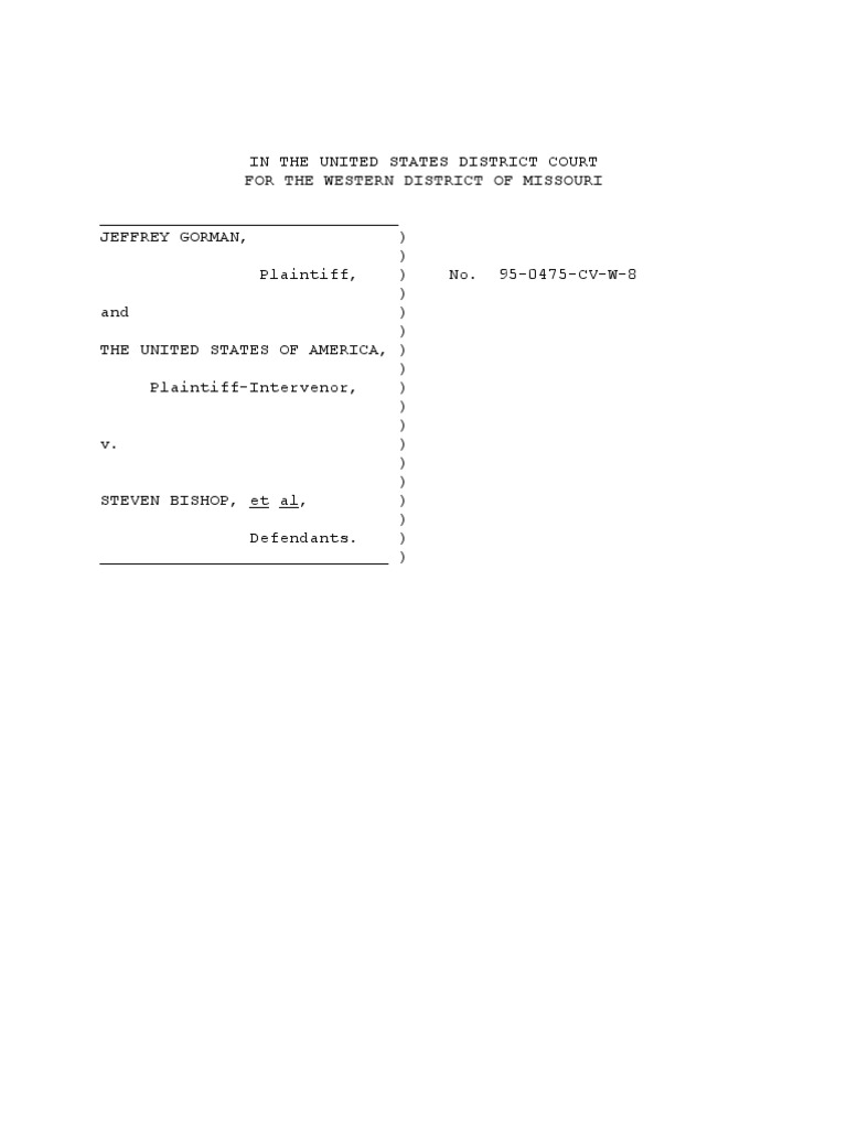 In The United States District Court For The Western District of